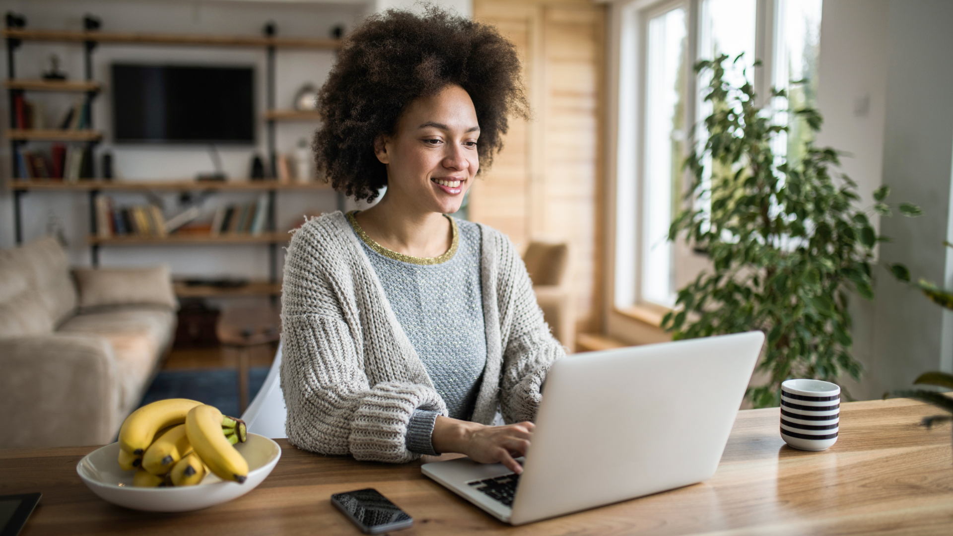 Woman on computer