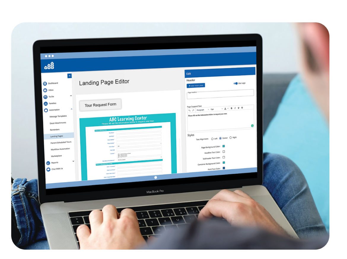 landing page HERO