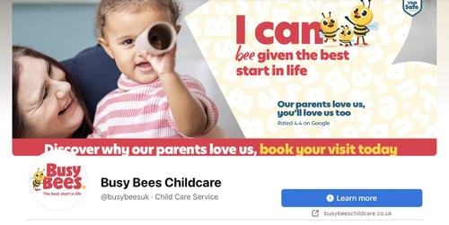 Facebook cover photo and profile picture - Busy Bees