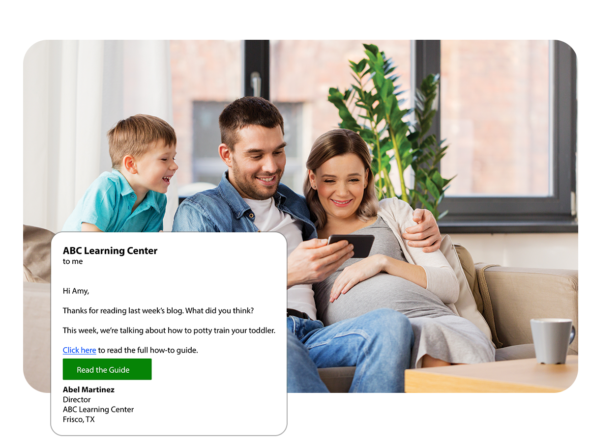 Family on phone_email